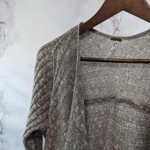 Free People Sweater Women Small Cardigan Waterfall Longline Tunic Duster Wool - Picture 2 of 12